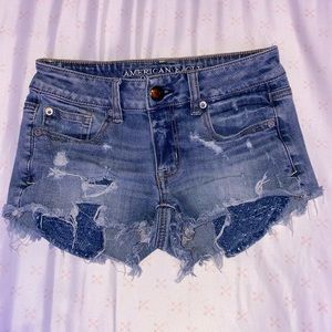 denim shorts